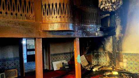 Kütahya'da ahşap camide çıkan yangın söndürüldü - Son Dakika Haberleri
